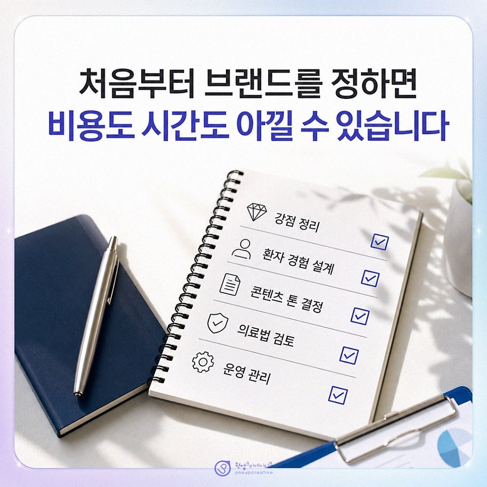 개원 준비 브랜딩 흐름