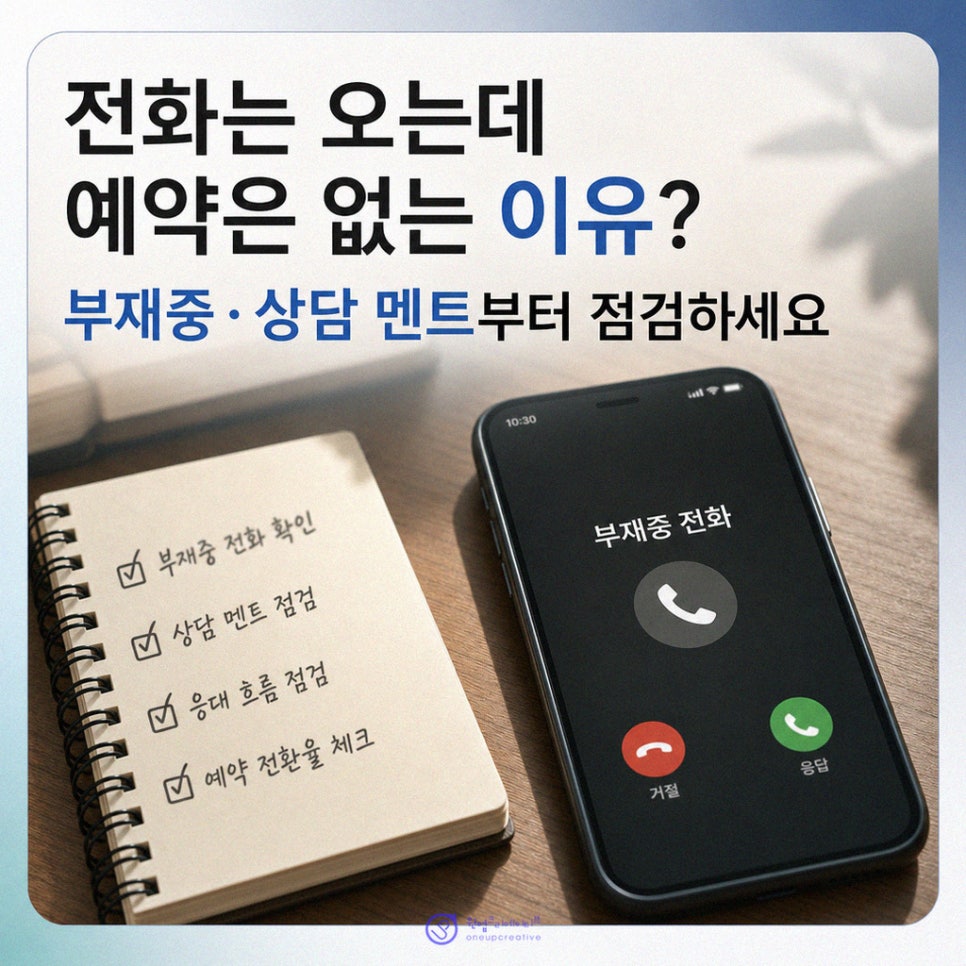 전화량 점검 체크리스트 작성 장면