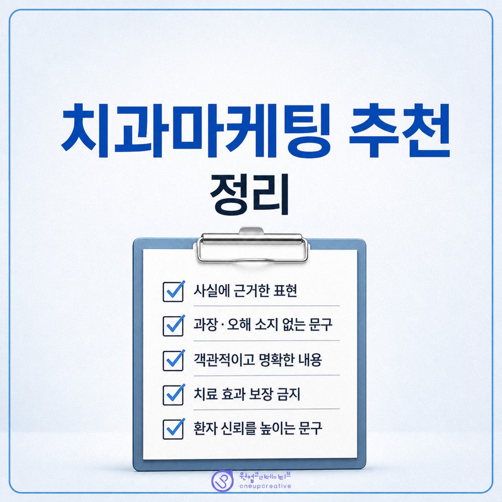 개원 치과 마케팅 문구 점검