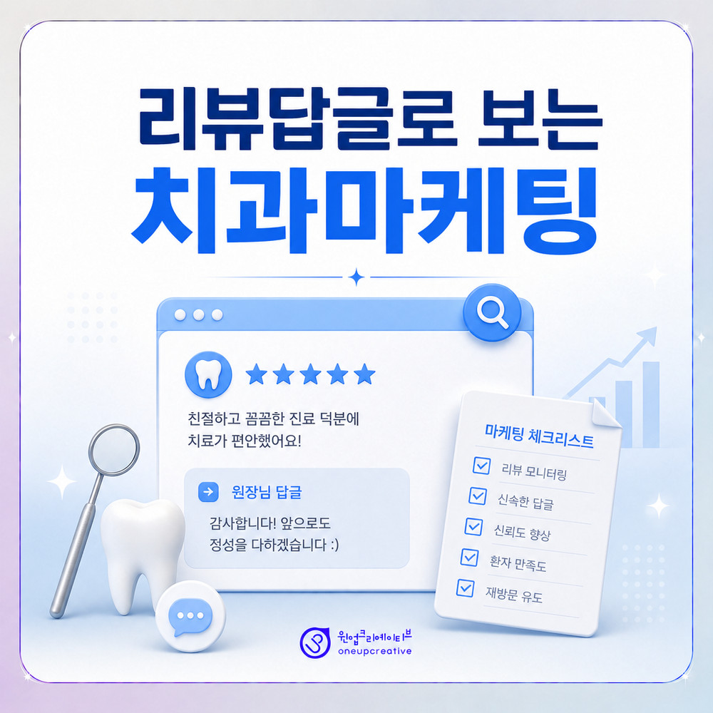 치과 리뷰 답글 점검 화면