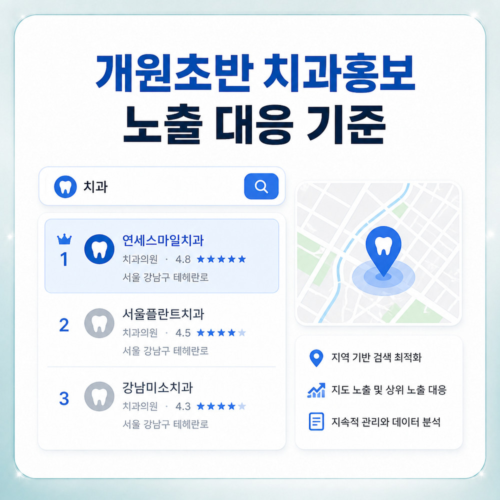 개원초반 치과 노출 점검