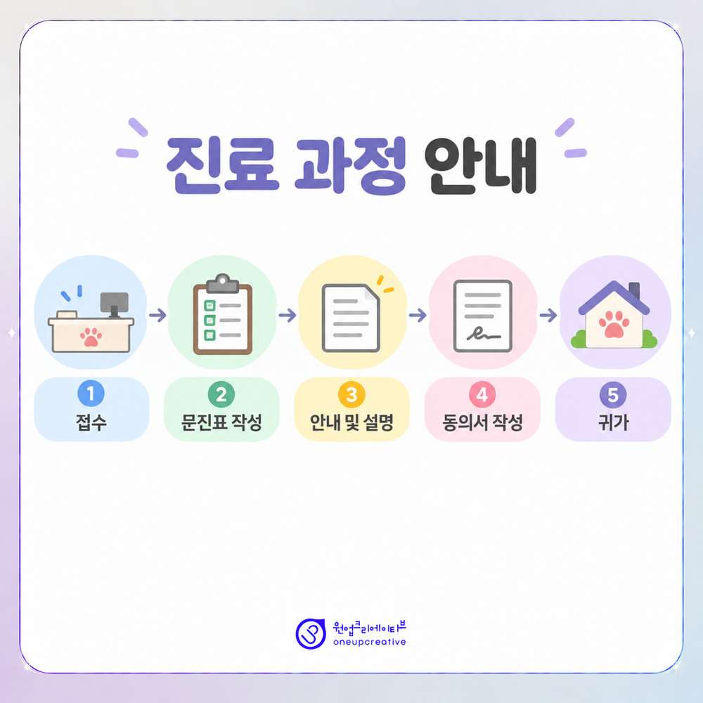 접수부터 귀가까지 이어지는 진료 과정 안내