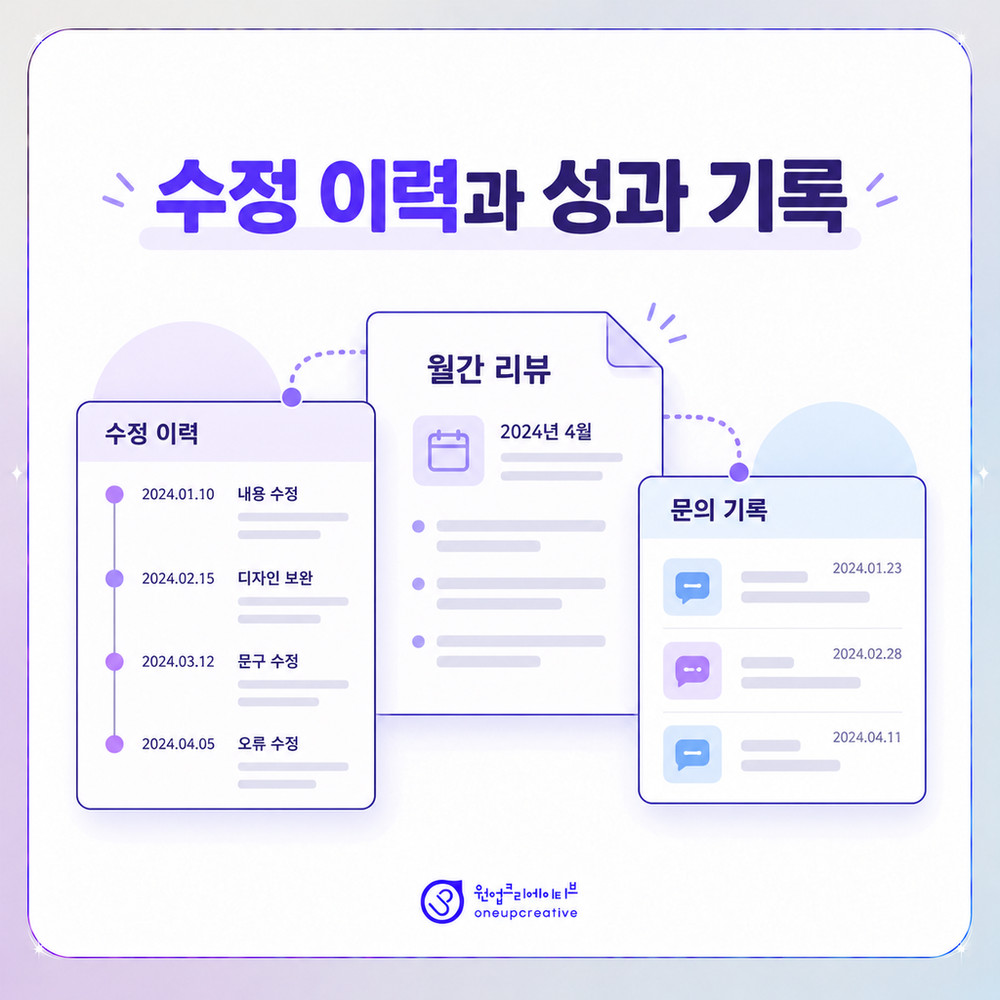 마케팅 수정 이력과 문의 기록 비교