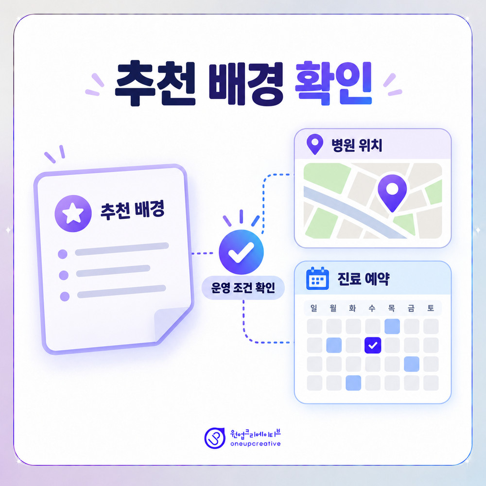 추천 배경과 병원 운영 조건 비교