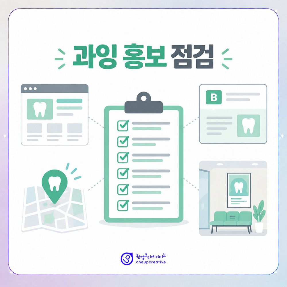 채널별 홍보 문구를 비교하는 자가 점검표